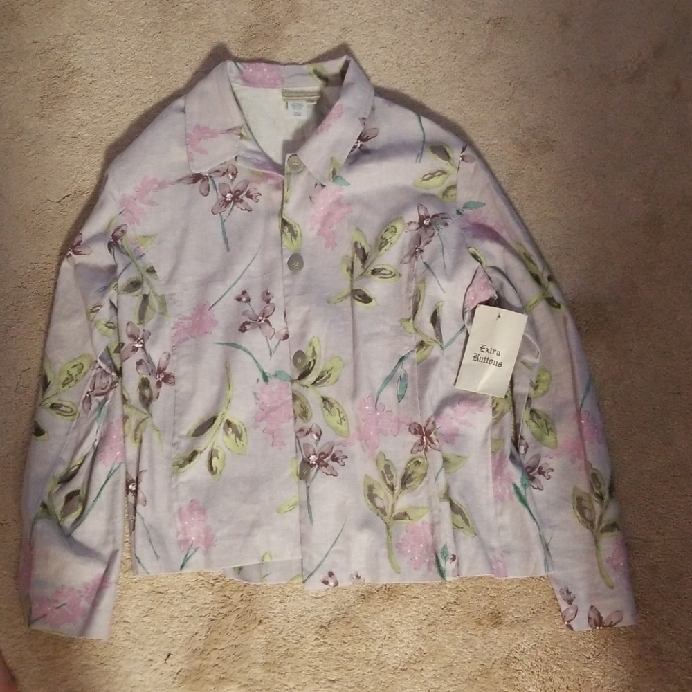 Coldwater Creek blazer shirt new never worn XL